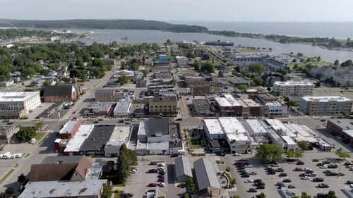 Downtown Ludington, Michigan.