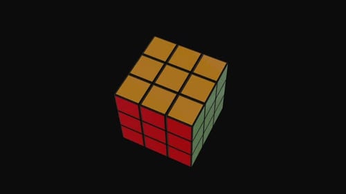 Seamless 3D Rubik's Cube Solving Animation