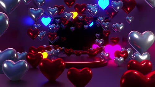 Valentinstagsherz Neon Hd