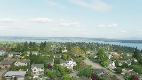 4 K Seattle City Aerial View