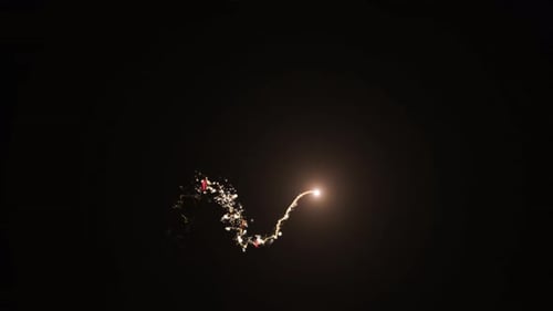 Particules scintillantes Flight Of Gold Bokeh avec canal Alpha