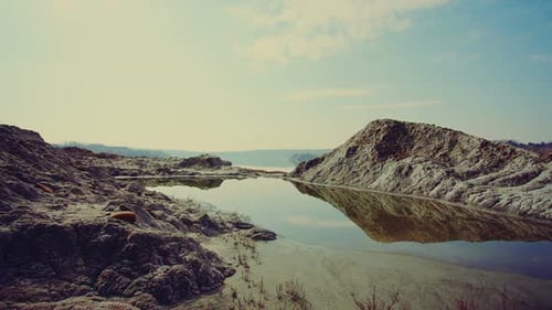 Wasser im Roten Krater