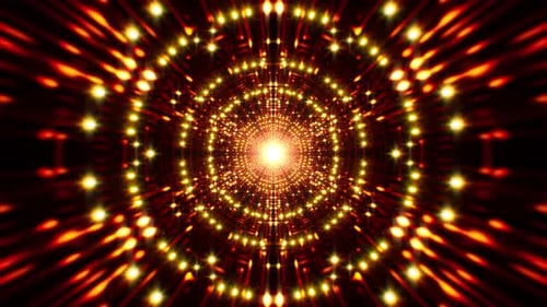 Fundo brilhante de artes visuais vermelho e amarelo, laço sem costura