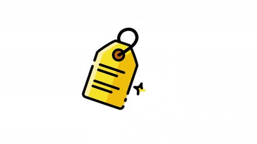 Animated Price Tag Icon for Business Promotions