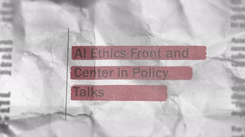Ai Ethics Front And Center In Policy Talks Newspaper Style Headline Titles
