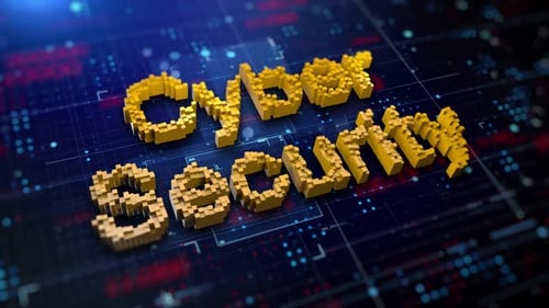 Ciberseguridad en Word pixelado