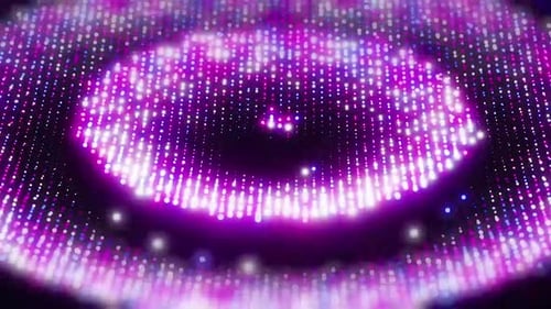 Abstract Digital Grid Particle Loop Background
