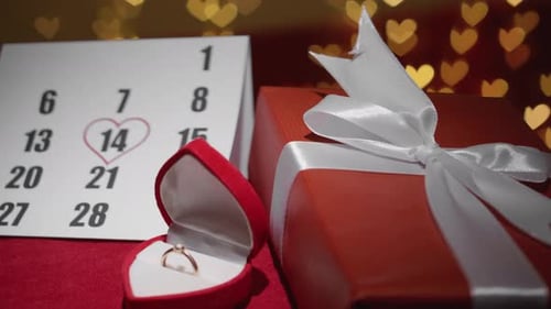 Engagement Ring, Gift and Valentine's Day Calendar