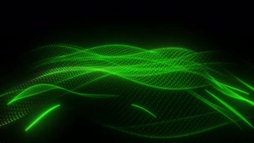 Green modern wave background
