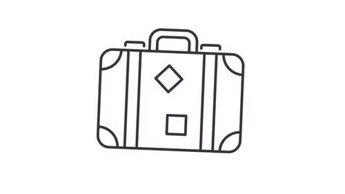 Icono de maleta animado