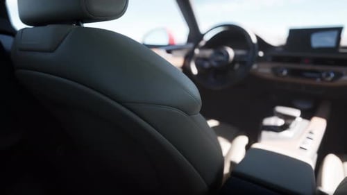 Realistic Car Interior with Dynamic Light and Shadow Movement