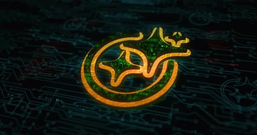Digital Technology Circuit Board Logo Reveal Animation
