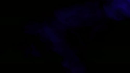 Abstract Smoke Animation with Blue and Purple