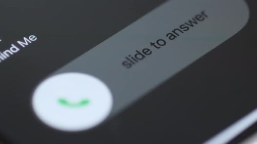 Incoming Call Displayed on Smartphone Screen