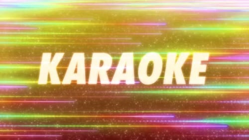 Karaoke Word With Colourful Background V2