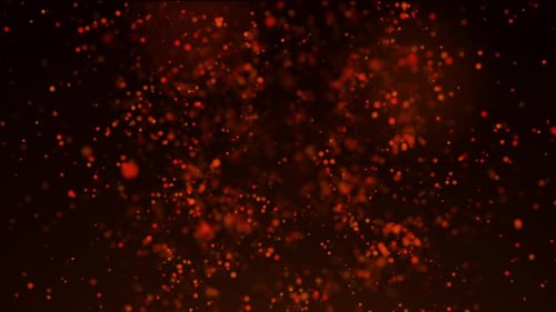 Dynamic Red Particle Explosion Background Animation