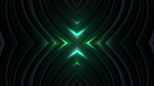 Abstract Symmetrical Glowing Lines Loop Background