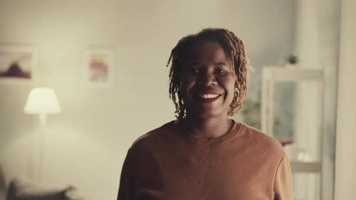 Smiling Woman Portrait Indoors
