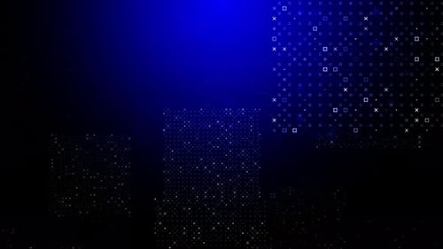 Technologie: Schleife mit blauem Hintergrund