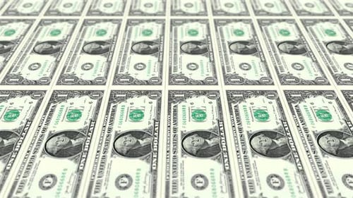 1 Money Printing Background Animation Down