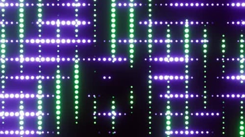 Doubled Colored Green With Purple Vj Seamless Loop Background For Show