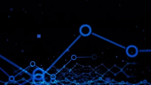 Digitale Netzwerkverbindungen in Bewegung