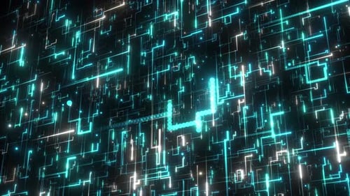 Fond de grille de science-fiction numérique