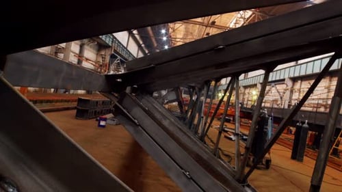 An Overview of a Big Industrial Construction Plant View From