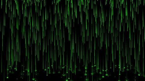 Colorful Digital Particles Rain Background Loop V5