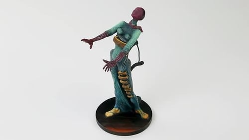 Statue Dali on white background video