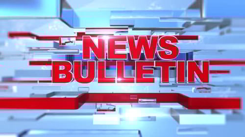 Modern News Bulletin Broadcast Title Animation