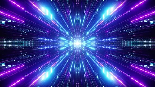 Cyberspace Neon Tunnel Vj Loop
