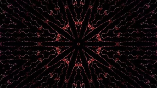 Abstract Shimmering Geometric Kaleidoscope Pattern Animation