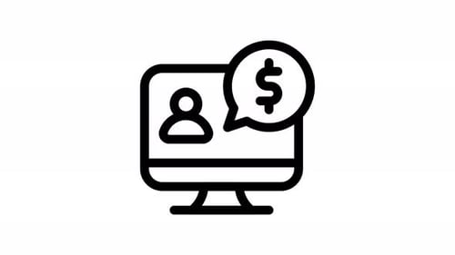 analytics line icon animation