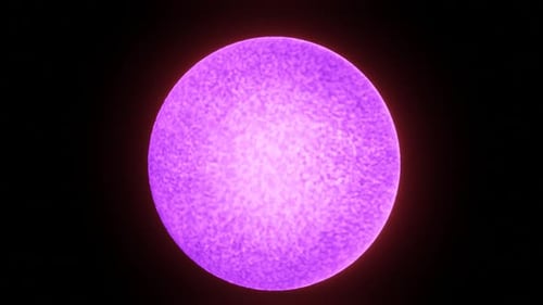 Abstract Pulsating Purple Sphere Loop Background