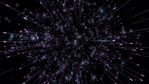 Futuristic Light Speed Star Trails Background