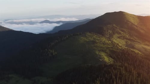 Majestic Carpathian Mountains. Beautiful landscape of untouched nature