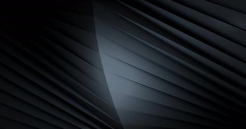 Fond animé lisse, avec des rayures ondulées noires. Bandes de papier abstraites. Futurisme de science-fiction