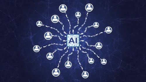 KI-Neuronales Netzwerk, das 4k verbindet