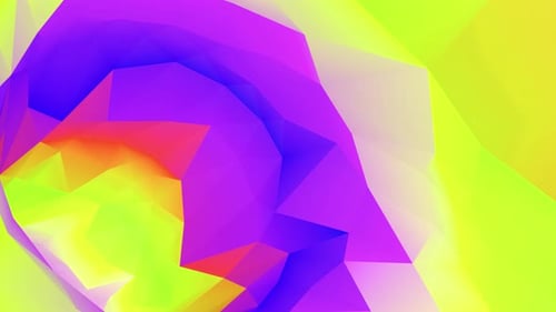 Tunnel de couleur 3D capable de boucler à l'infini