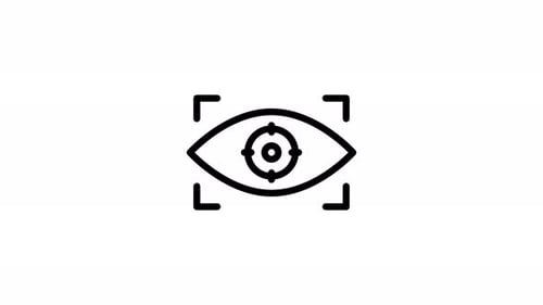 vision line icon animation