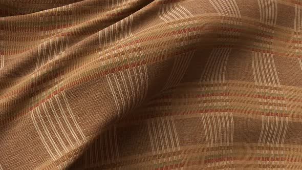 Brown Plaid Cotton Fabric Cloth Simulation, Backgrounds Motion Graphics ...