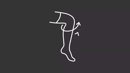 Minimalist Animated Leg Circulation Medical Icon