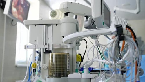 Modern Medical Machine in Hospital Operating Room
