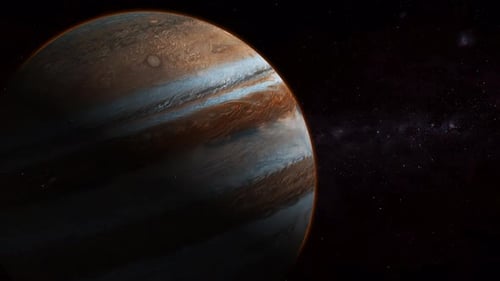 3d Realistic Jupiter Planet View Star Space