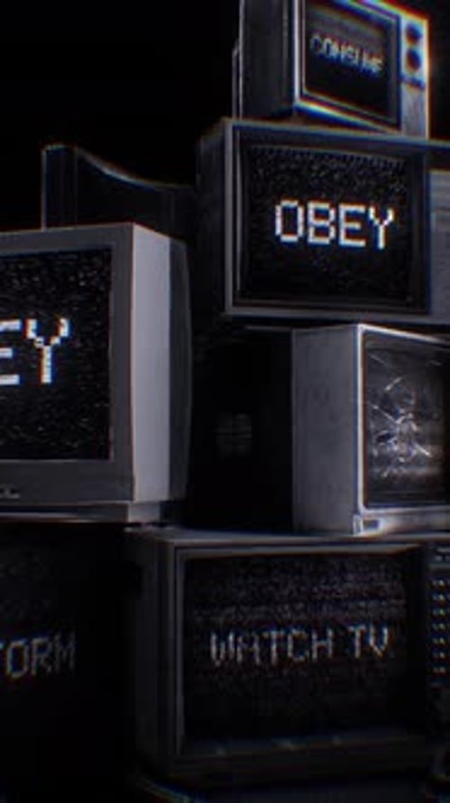 Mensajes subliminales en televisores retro