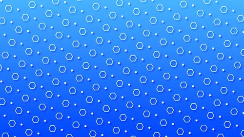 Seamless Geometric Hexagon Pentagon Pattern Loop Background