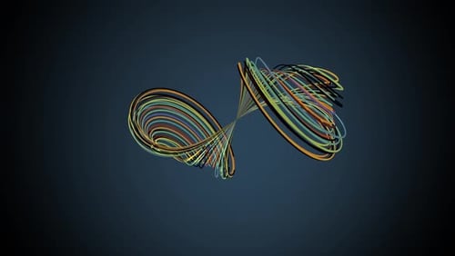 Abstract Colorful Infinity Symbol Manipulation Background