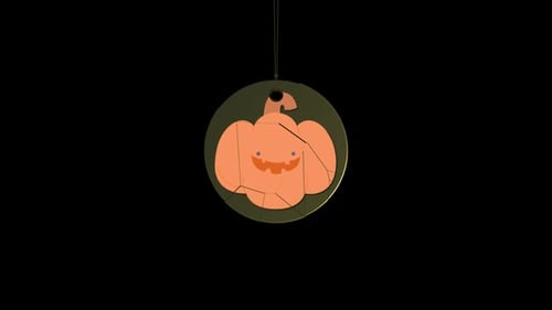 Halloween-Animation mit Jack O-Laterne