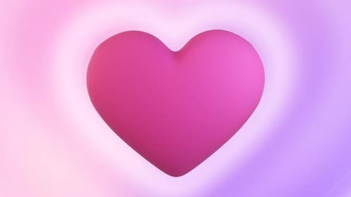Soft Pink Heart Animation for Love and Celebrations